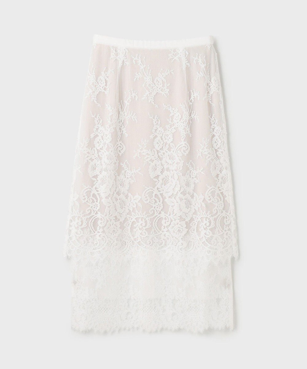 GRACE CONTINENTAL レースレイヤードスカート 