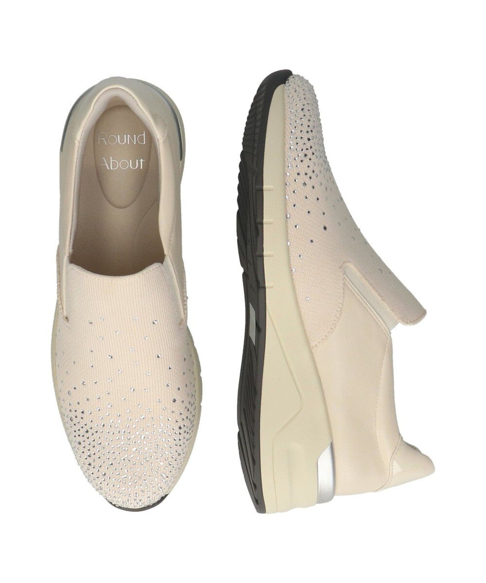 Bridget Birkin 【Round About】ラインストーンアクセントスリッポンスニーカー 