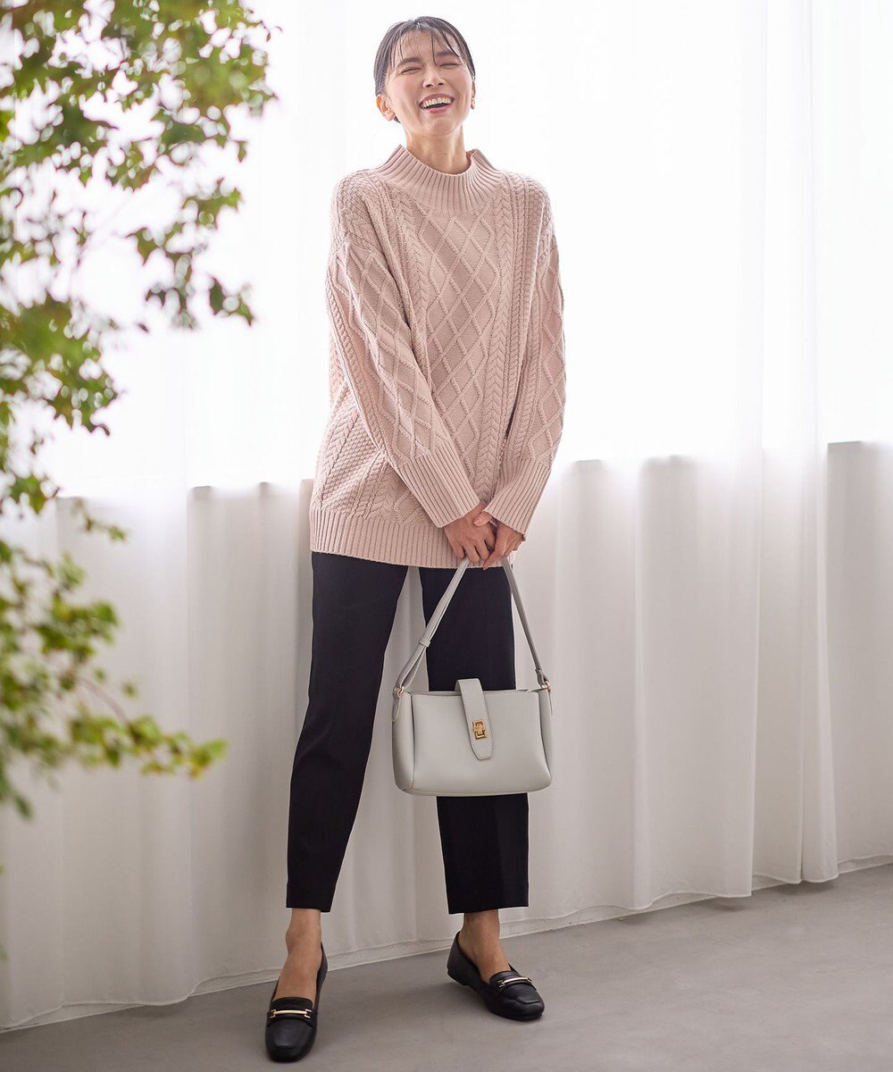 ANY L 【ウエストゴム】裏起毛ハイストレッチパンツ 