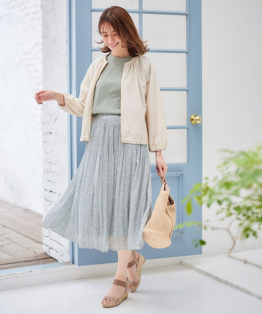 ANY SIS 【洗える】シアーライト ブルゾン 