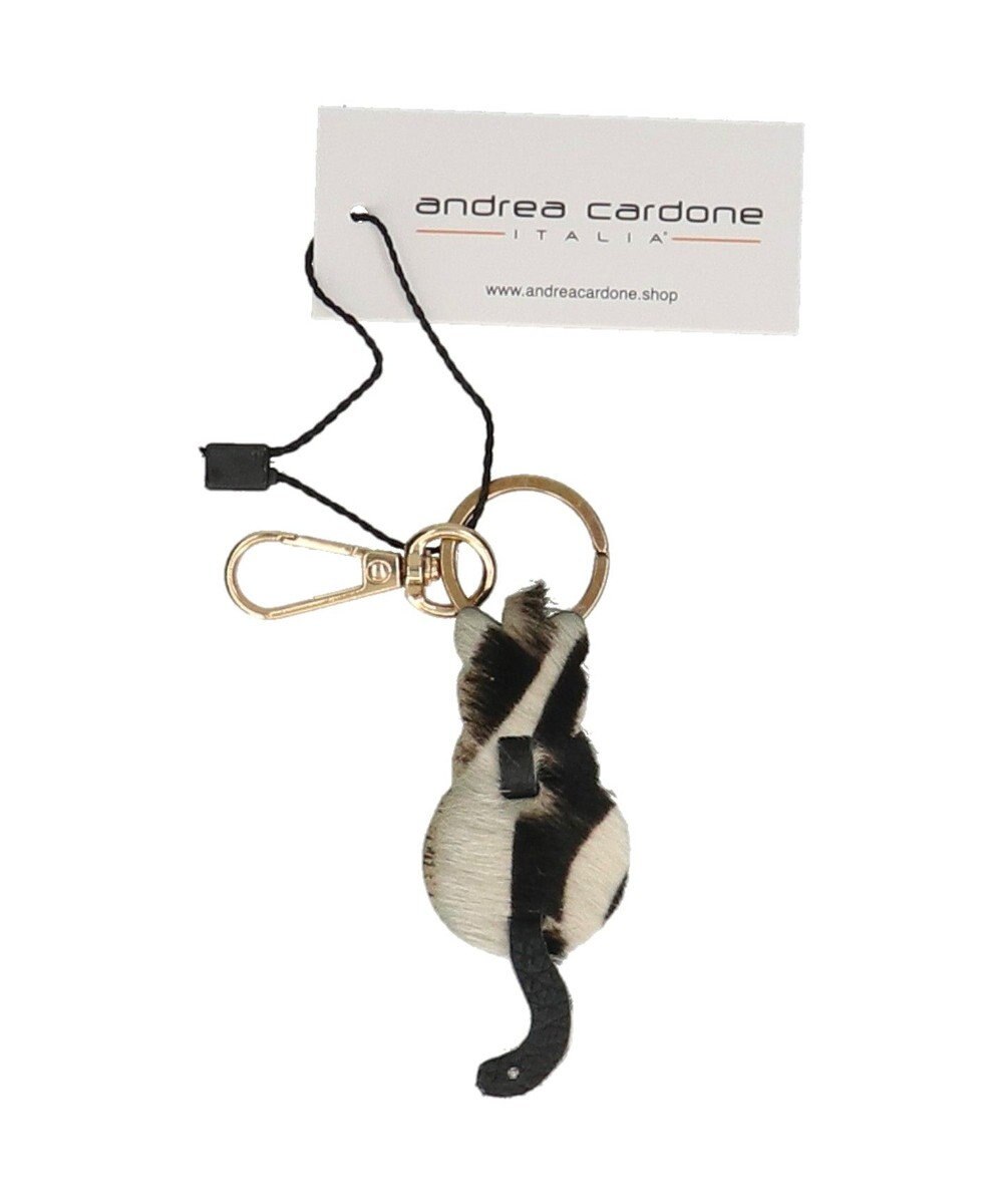 INTER-CHAUSSURES 【ANDREA CARDONE】ネコ型レザーキーチャーム 