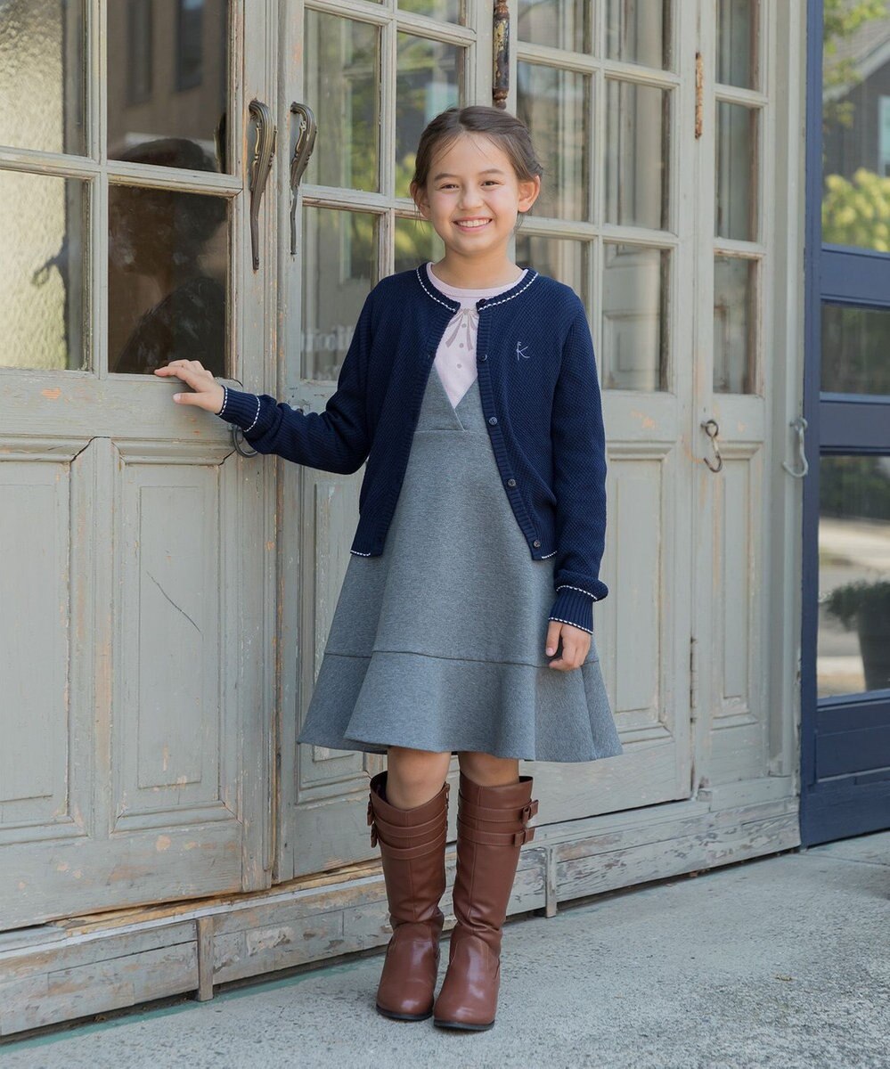 組曲 KIDS 【150-160㎝】トロンプルイユロン Tシャツ 