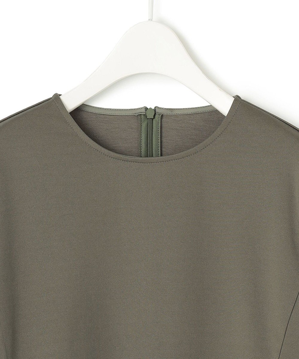 ICB 【洗える】リバーストレッチジャージー ペプラムカットソー 