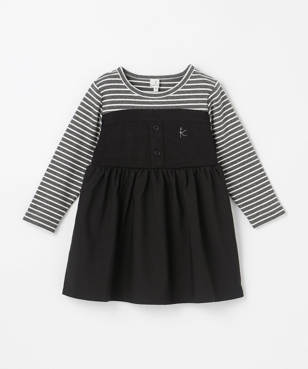 組曲 KIDS 【80-100㎝】ビスチェドッキング Tシャツ 