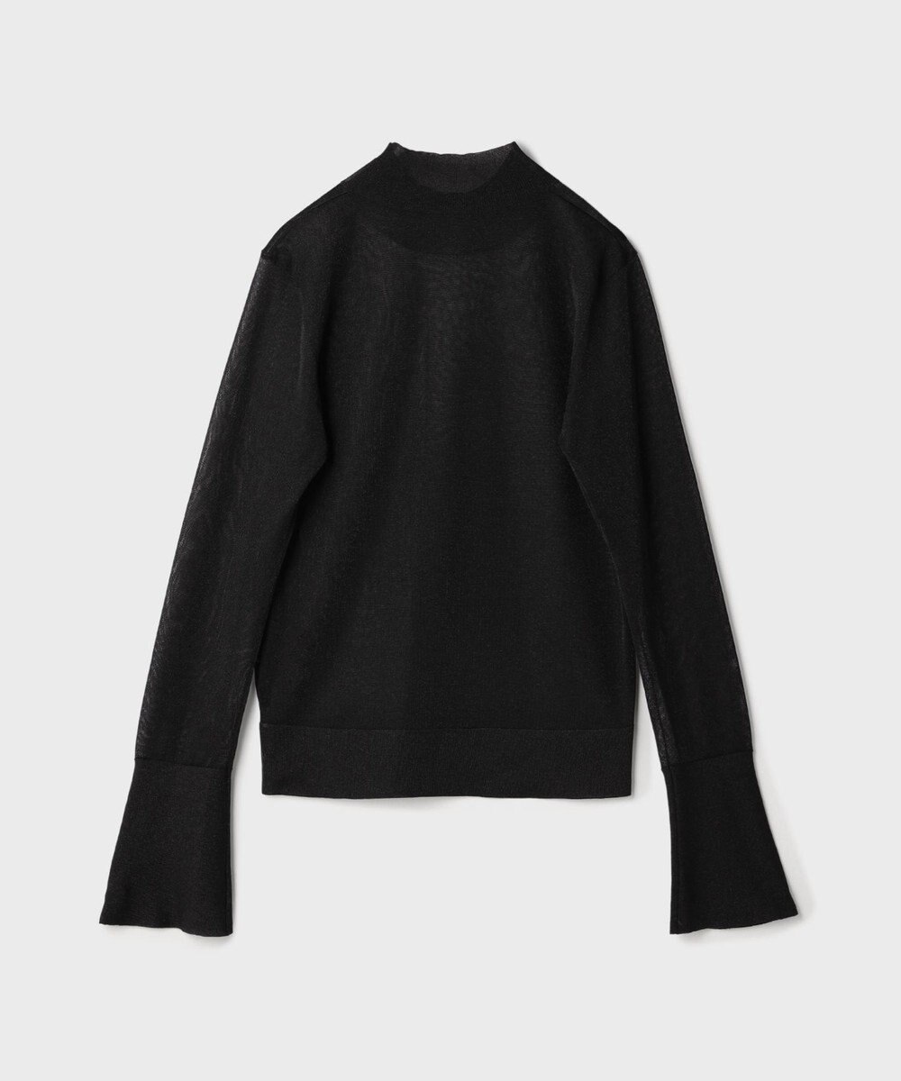 GRACE CONTINENTAL シアーハイネックニットトップ 