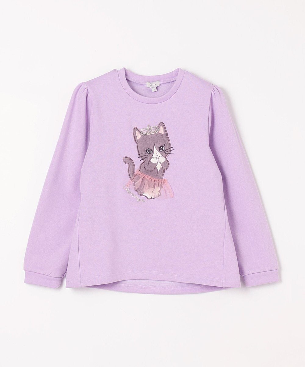 ANY KIDS 裏シャギー アップリケ トレーナー 