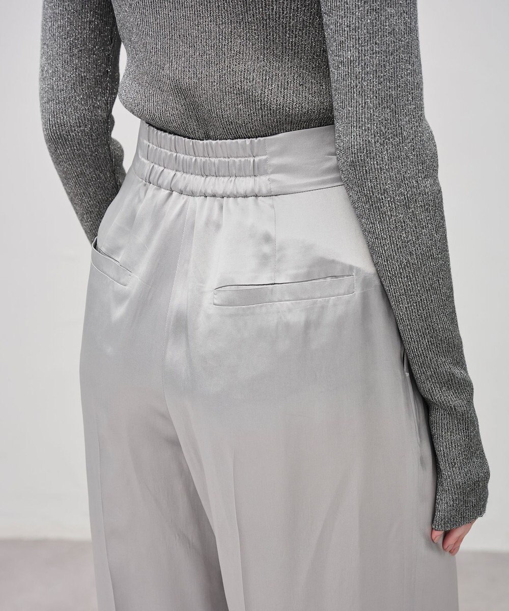 uncrave アセテートヴィンテージサテン ワイドパンツ 