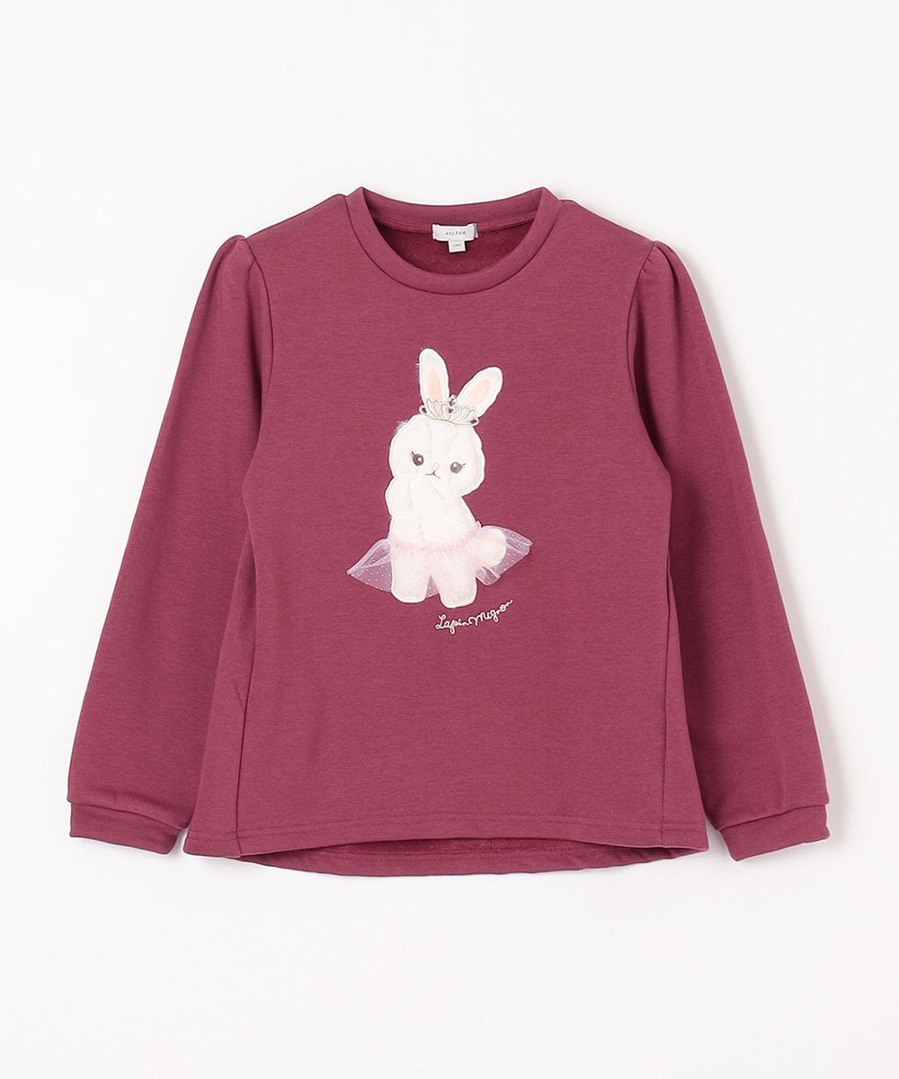 ANY KIDS 裏シャギー アップリケ トレーナー 