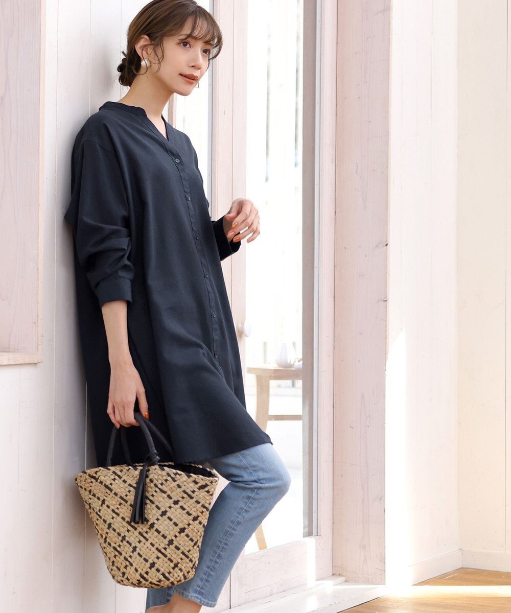 Tiaclasse シーグラスチェックバッグ 