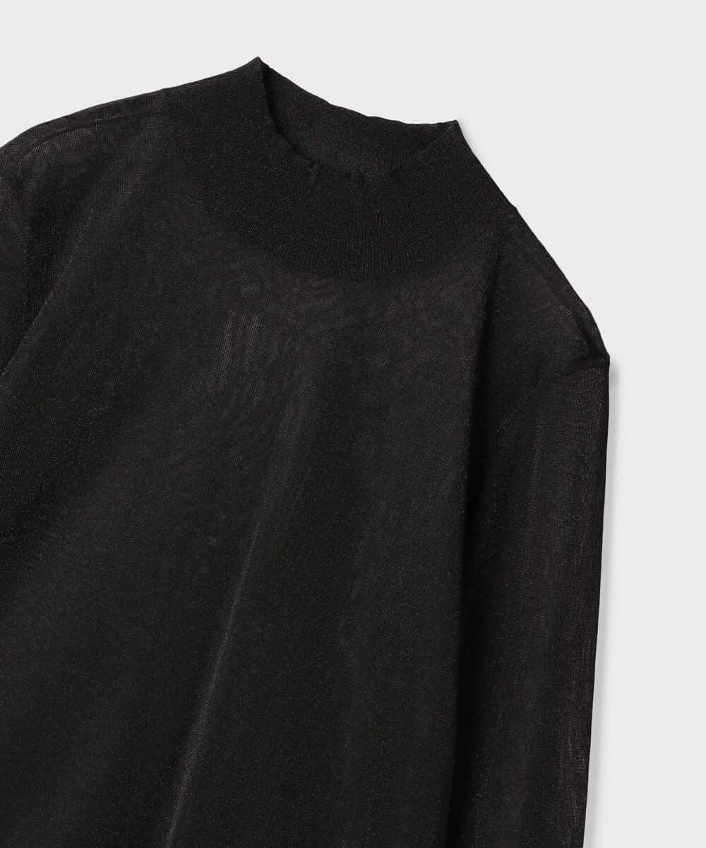 GRACE CONTINENTAL シアーハイネックニットトップ 