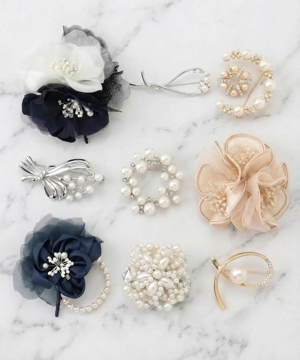 ANY SIS 【2SET】クレセントセット ブローチ 