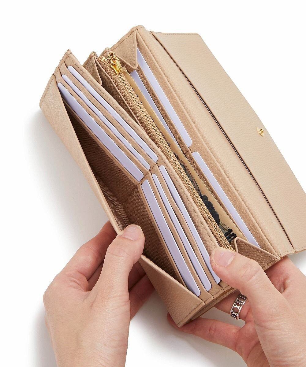 TOPKAPI 【TOPKAPI】gemdrops ジェムドロップ ミニエンボスレザー 天然石 長財布 