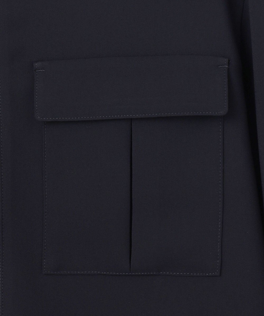 BEIGE， 【洗える】JASMINE / スタンドカラージップブラウス 