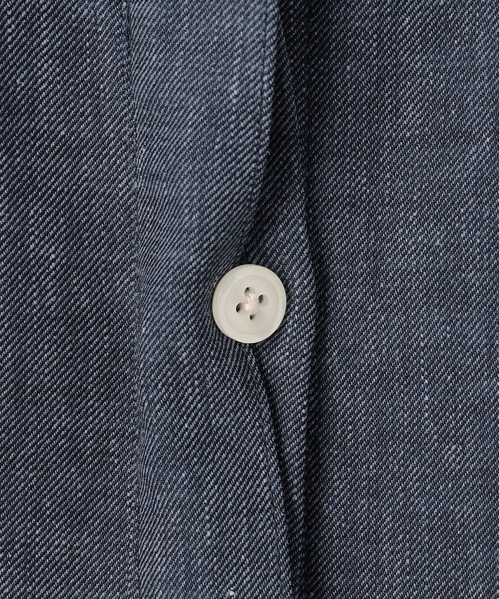 自由区 L 【セットアップ対応】ソフトリネンダンガリー シャツ 