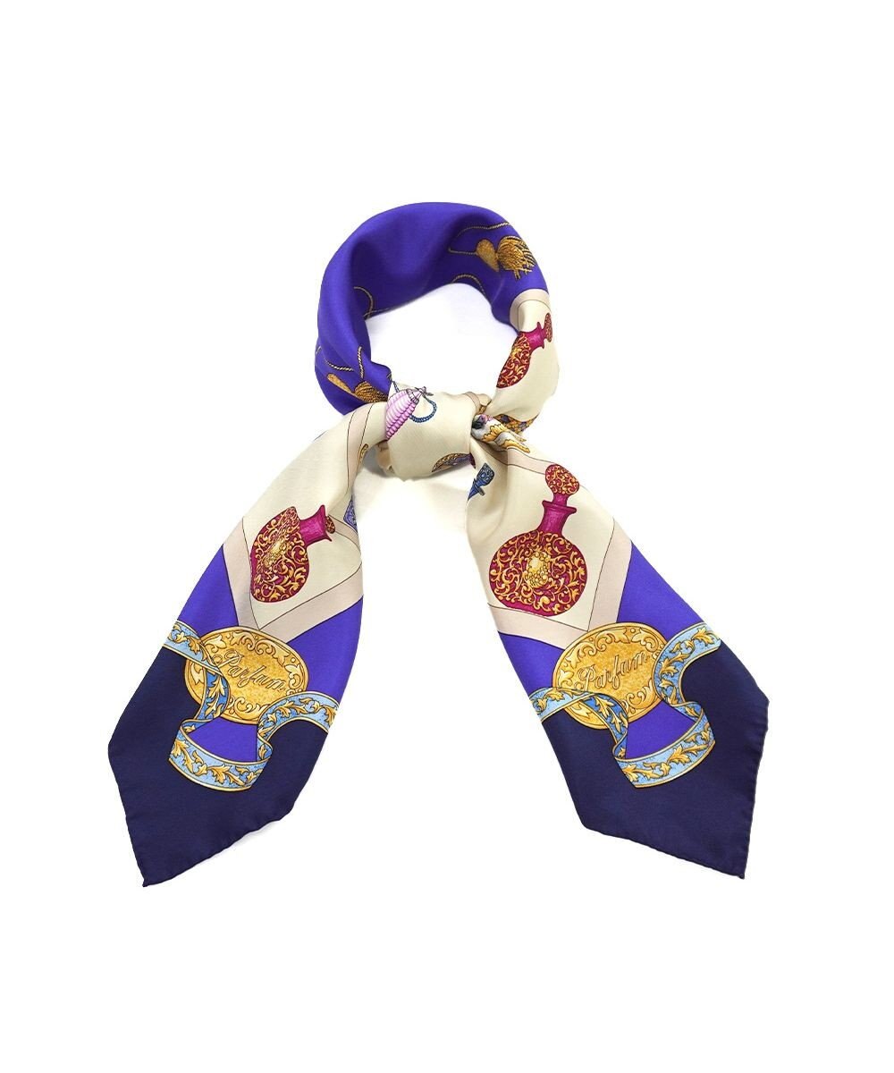 Marca 【伝統横濱スカーフ】香水瓶   大判 シルクツイル スカーフ 