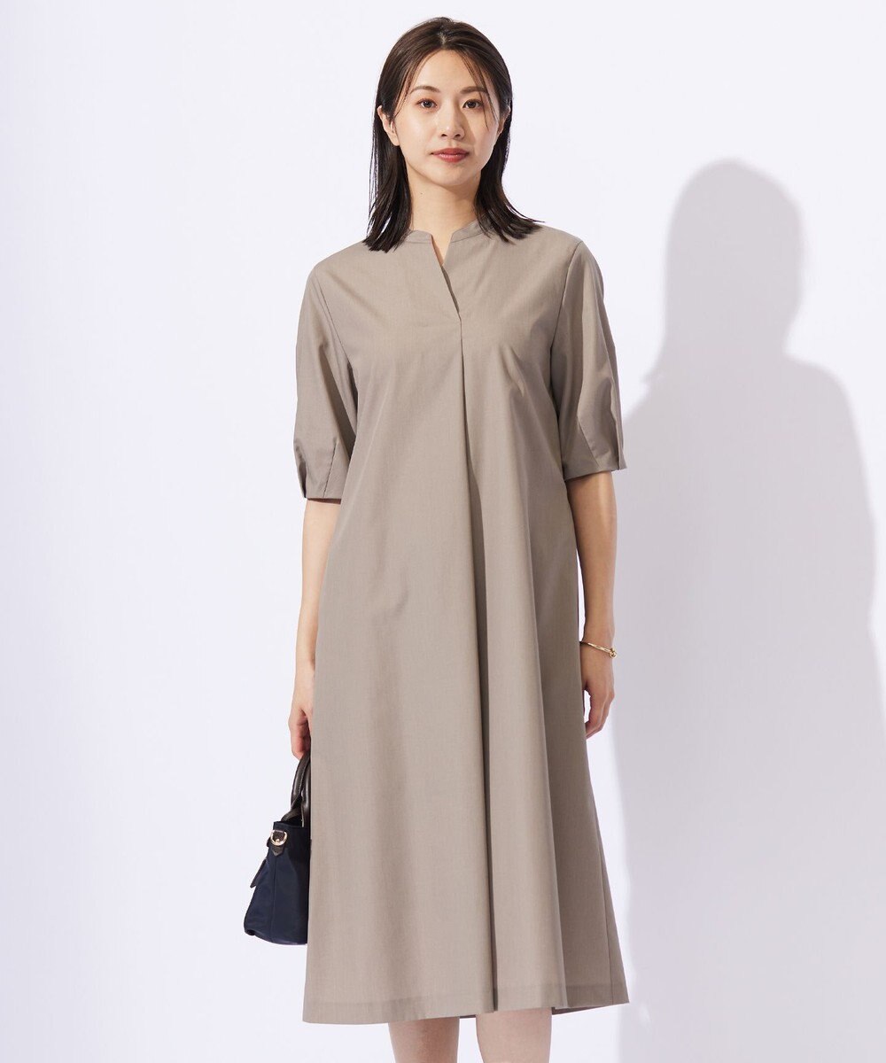 J.PRESS LADIES L 【洗える】ソフトシャンブレー ワンピース 