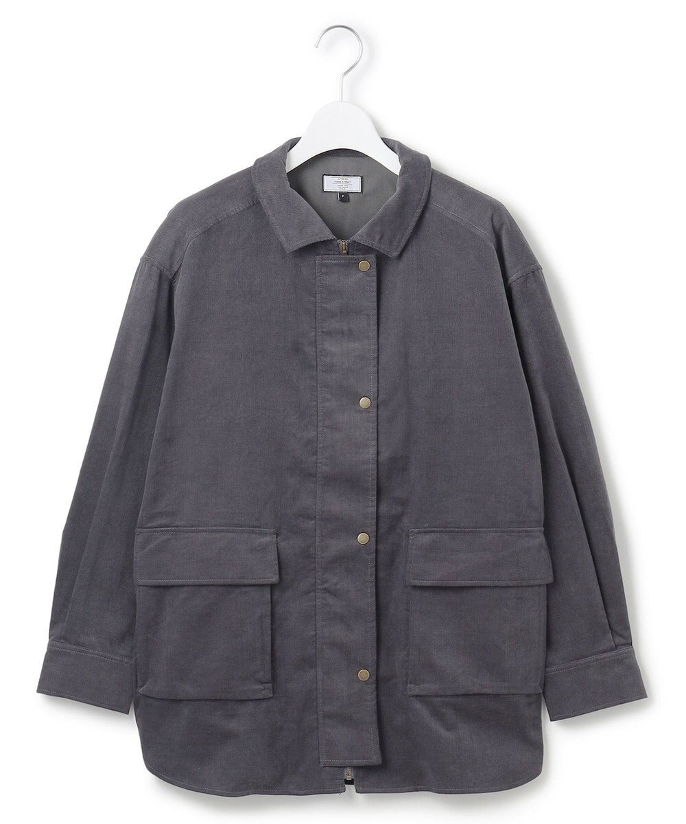 J.PRESS YORK STREET 【WOMEN】コーデュロイ シャツブルゾン 