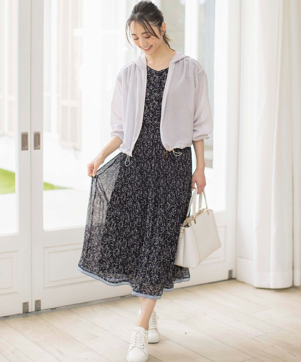 ANY SIS 【接触冷感】シアー パーカー 