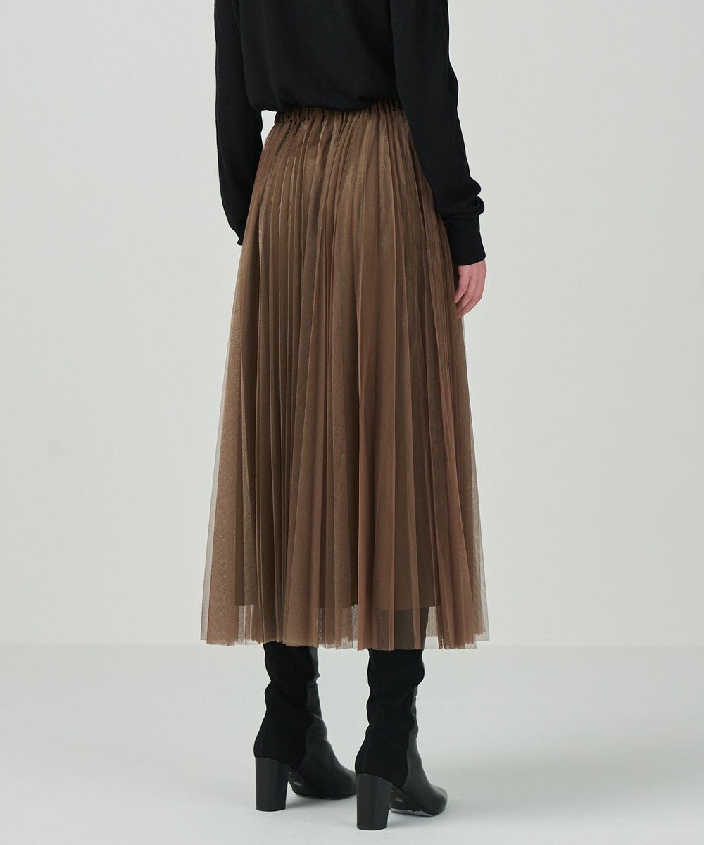 GRACE CONTINENTAL ラメプリーツスカート 