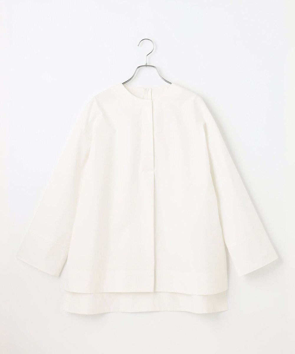 #Newans 【セレモニーにも】＜亀恭子さんコラボ＞下から着られちゃう！シュシュ付き2WAYカフスシャツ 