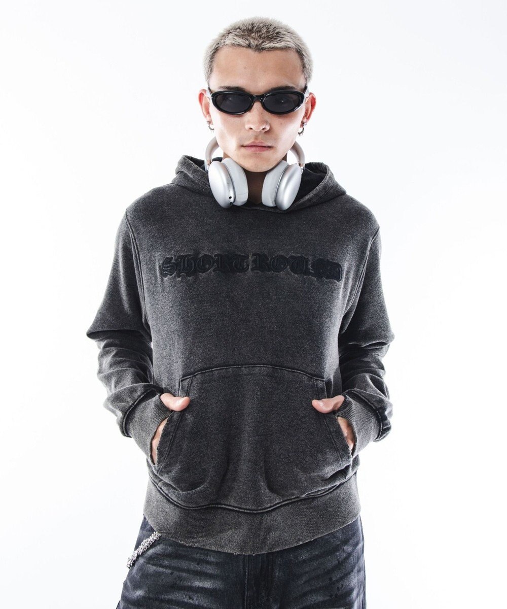 WEGO 【ユニセックス着用ITEM】コンパクトフィットロゴプルパーカー 