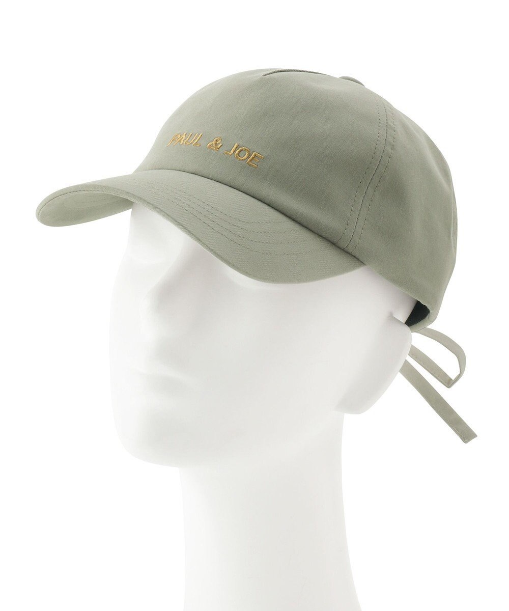 MOONBAT ポール & ジョー (PAUL & JOE ACCESSOIRES) ロゴ刺繍 リボン キャップ 