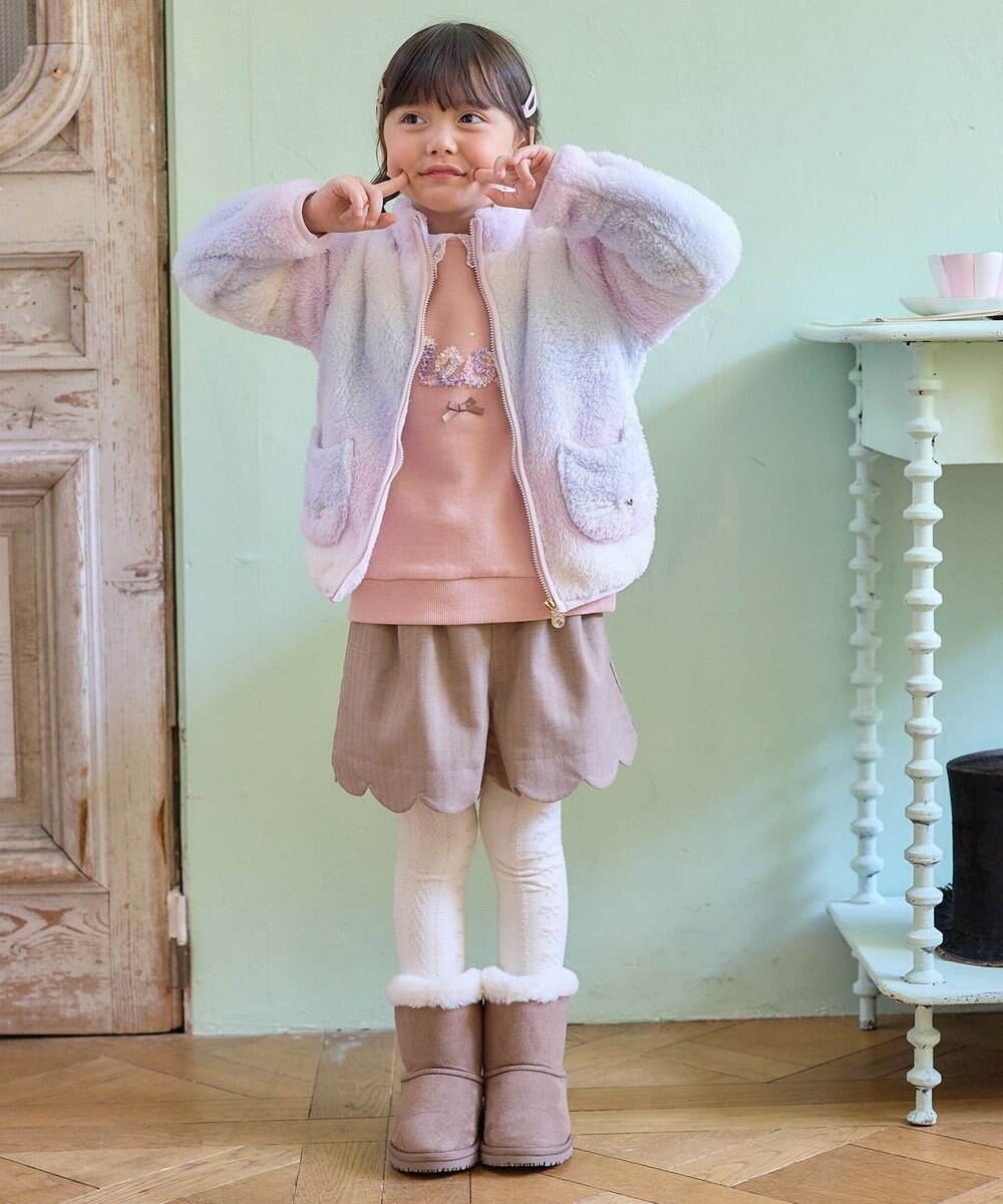 ANY KIDS 裏毛 モシャモシャ ロゴ トレーナー 