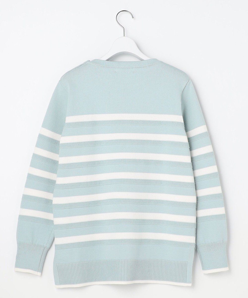 J.PRESS LADIES S Cotton Polyester カラーボーダー ニット 