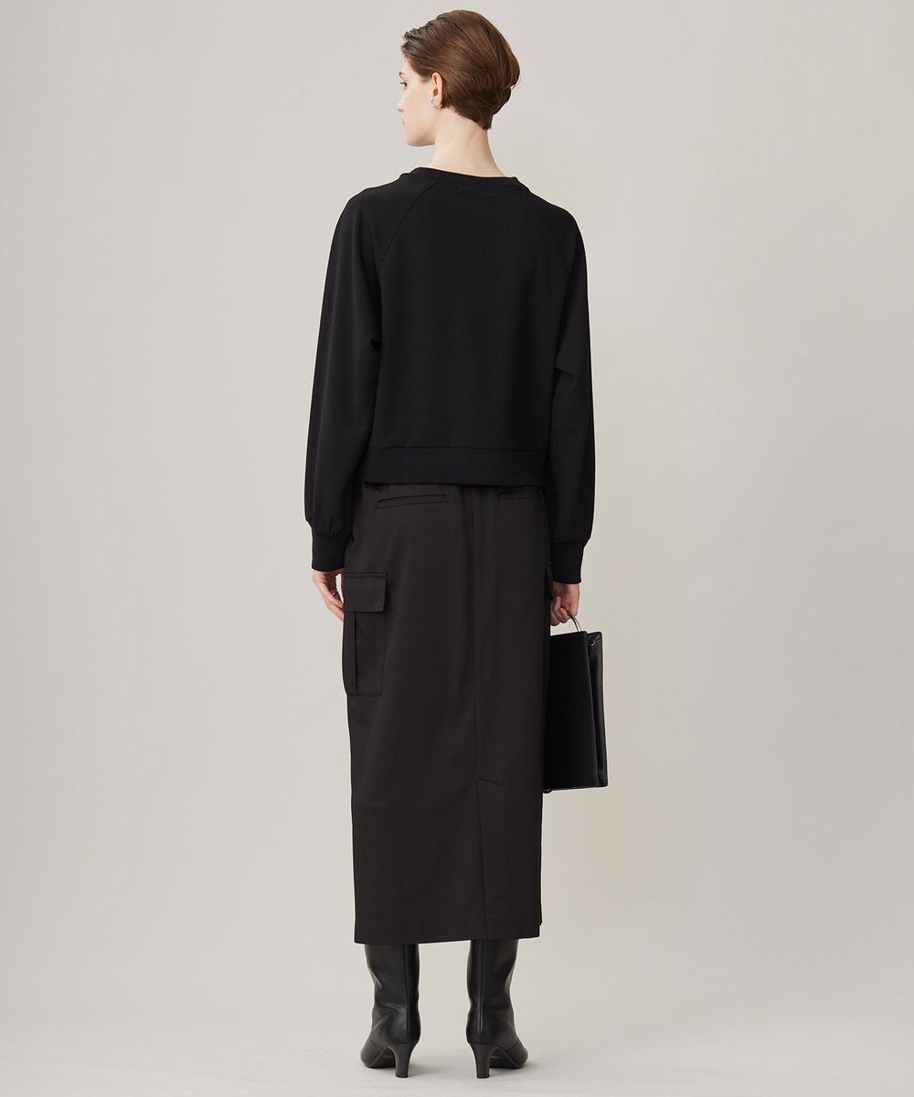 ICB L 【洗える】ウォームサテン カーゴスカート 