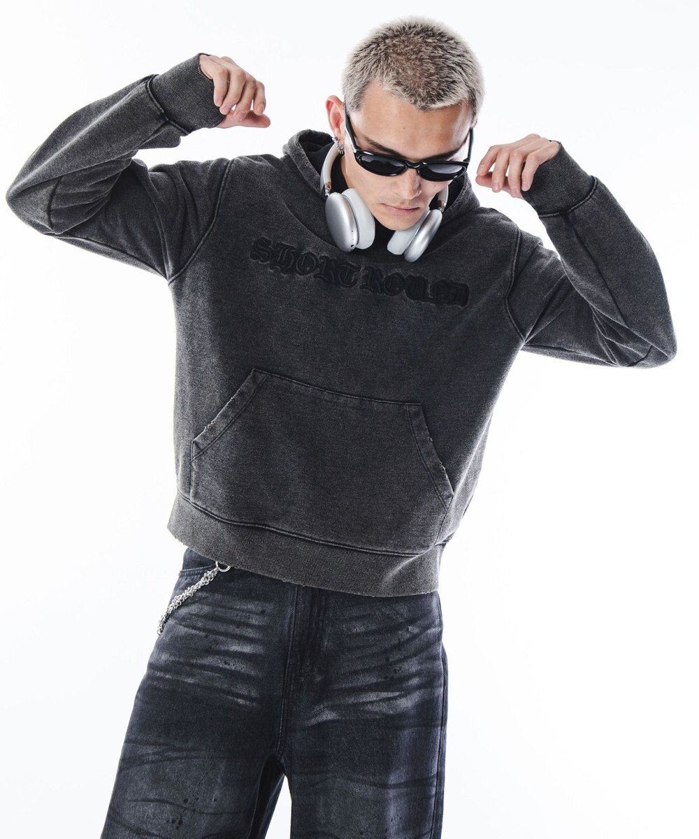 WEGO 【ユニセックス着用ITEM】コンパクトフィットロゴプルパーカー 