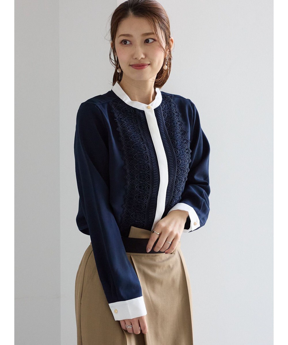 Te chichi フロントレースブラウス 