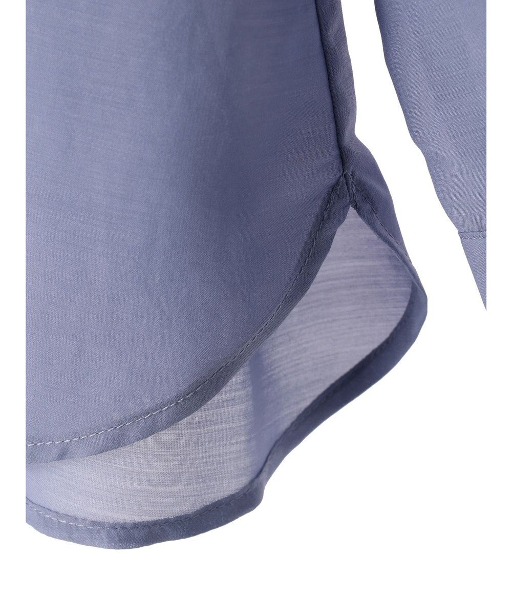 earth music&ecology シアーギャザーネックブラウス 