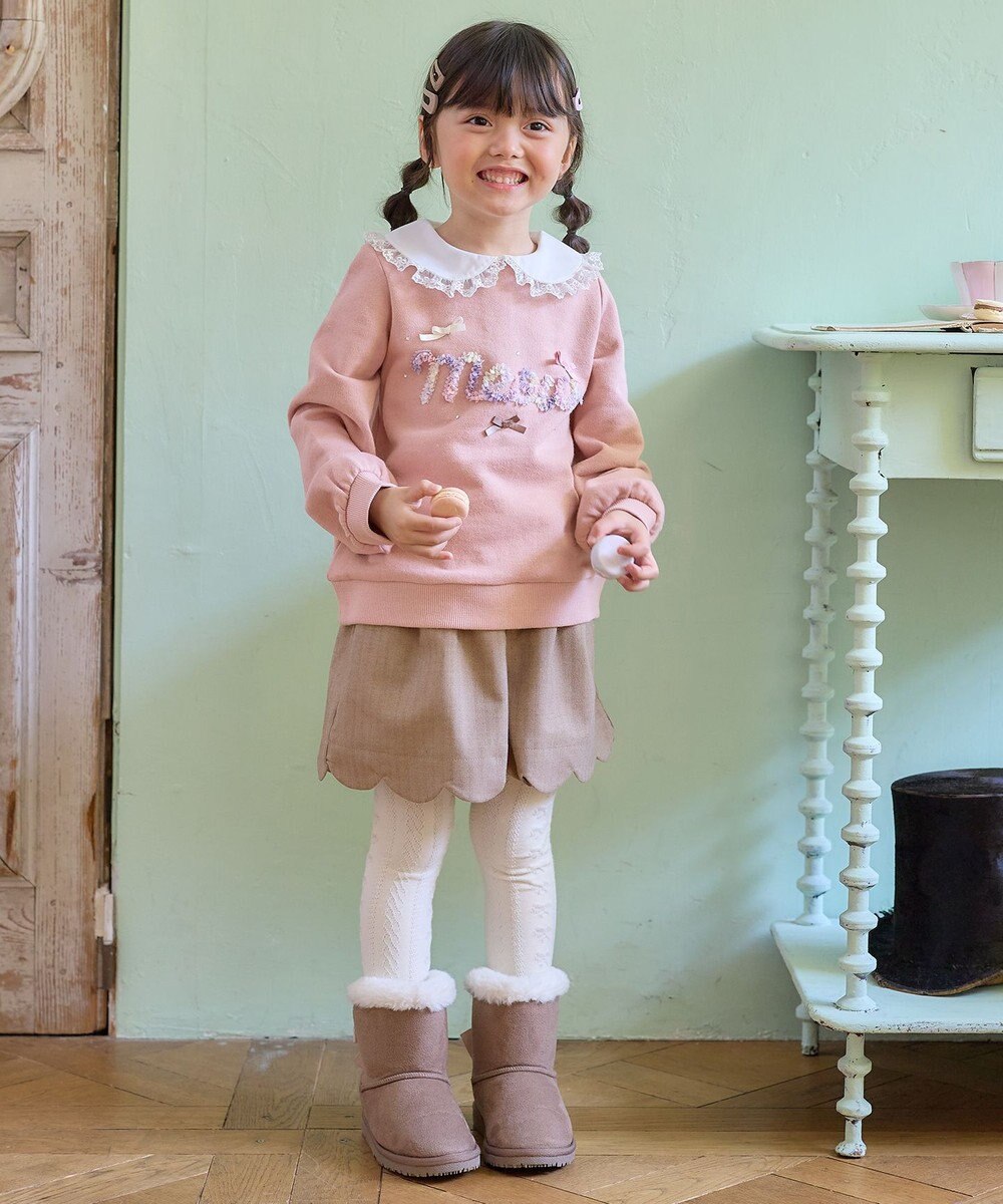 ANY KIDS 裏毛 モシャモシャ ロゴ トレーナー 