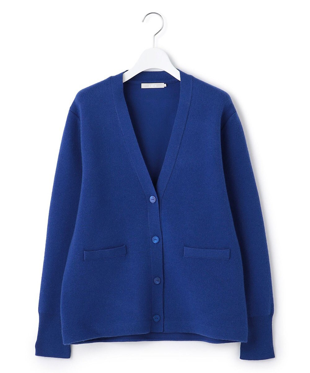 ICB 【洗える】ソフトカシミヤミックス Vネックニットカーディガン 