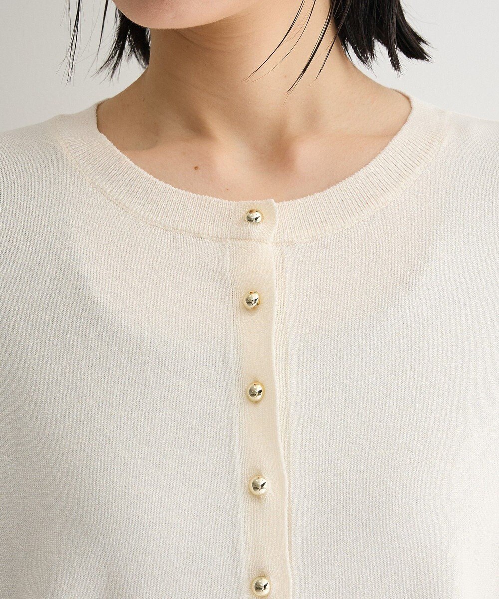 Green Parks 金釦コンパクトニットカーディガン 