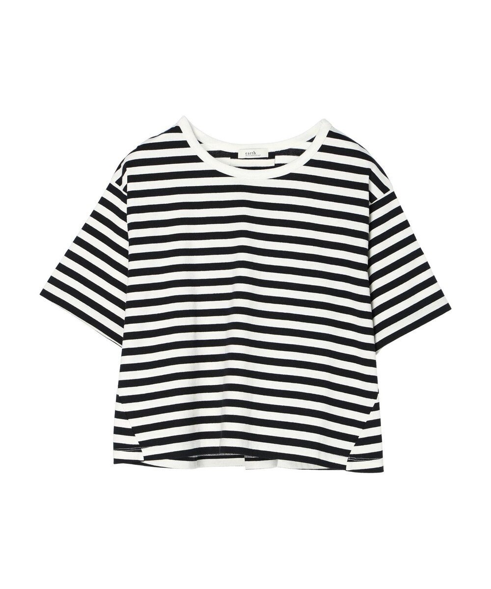 earth music&ecology バックタッククロップドＴ 