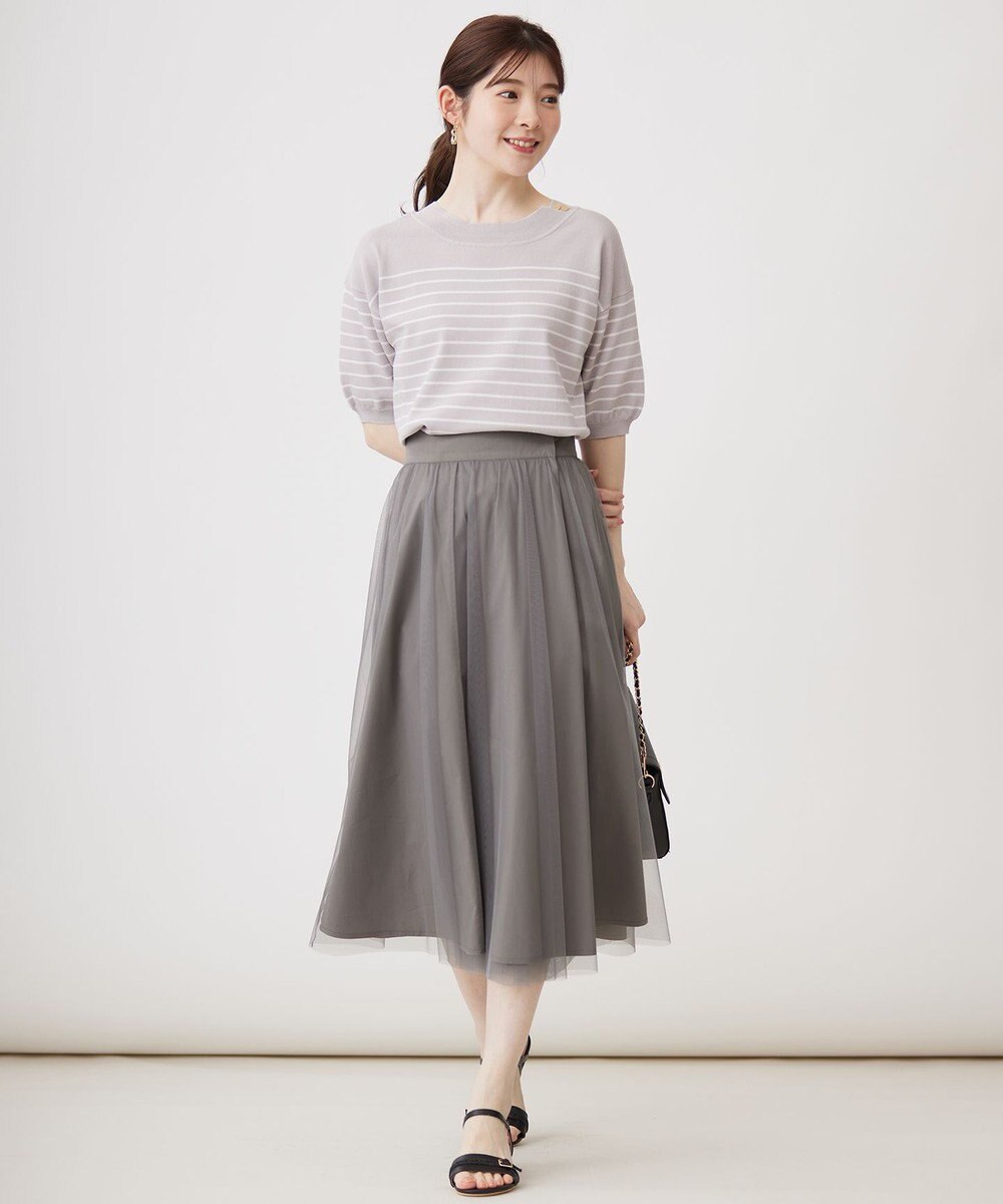 ANY SIS L 【接触冷感・UVケア】フロント切替 プルオーバー 