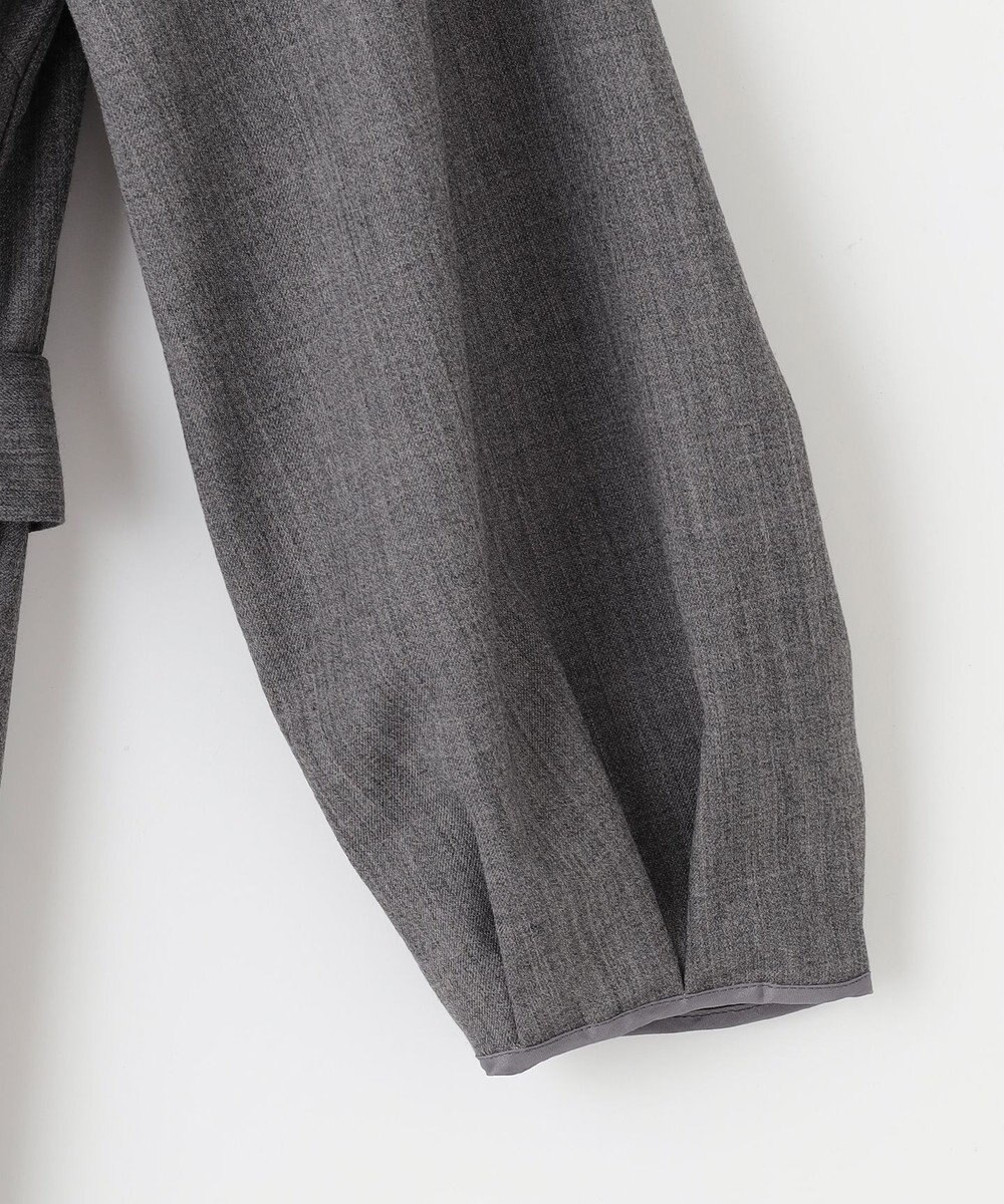 自由区 S 【洗える】ウールミックスストレッチツイル ワンピース 