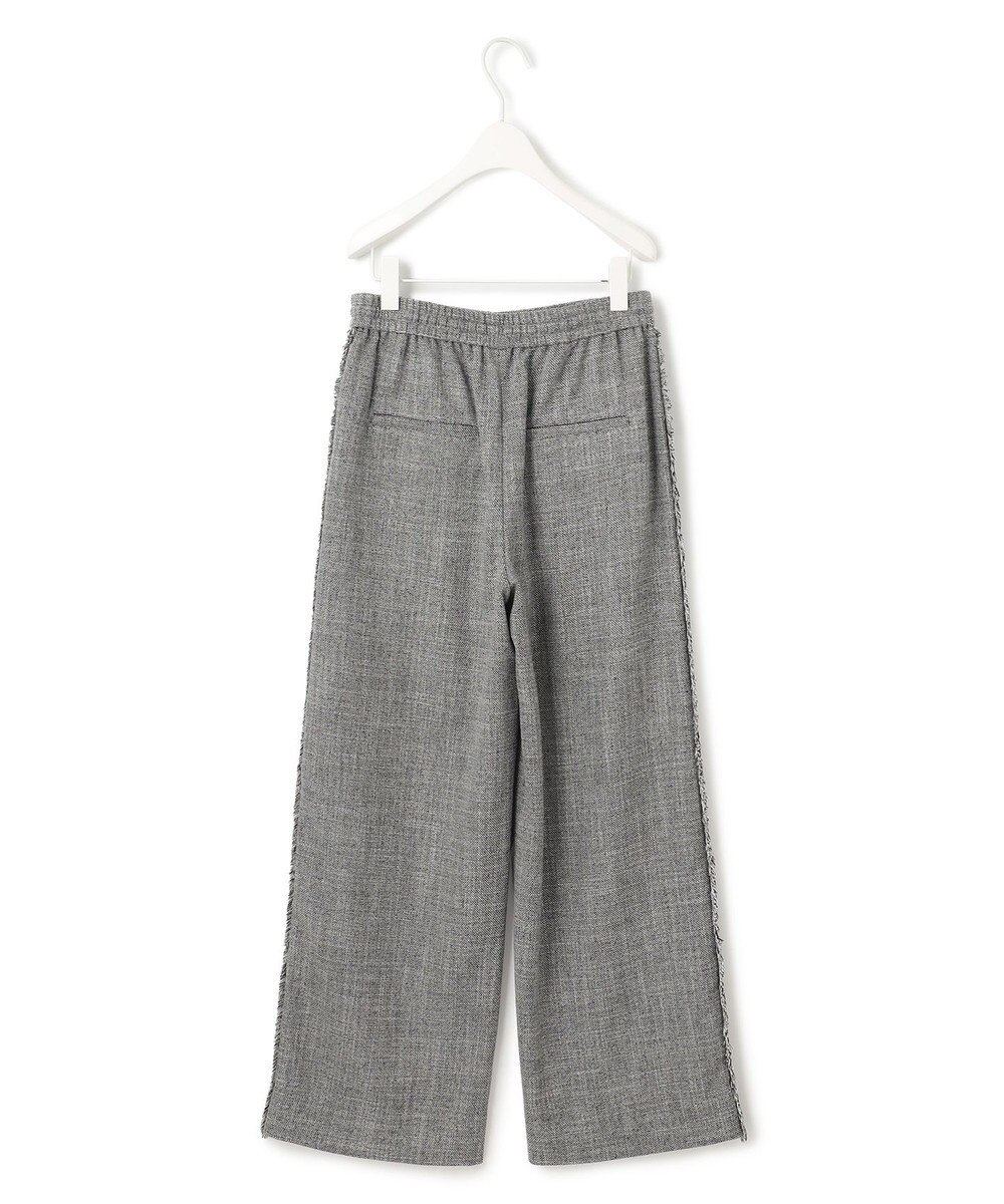 ICB 【洗える】 ライトスラブツイード ワイドパンツ 