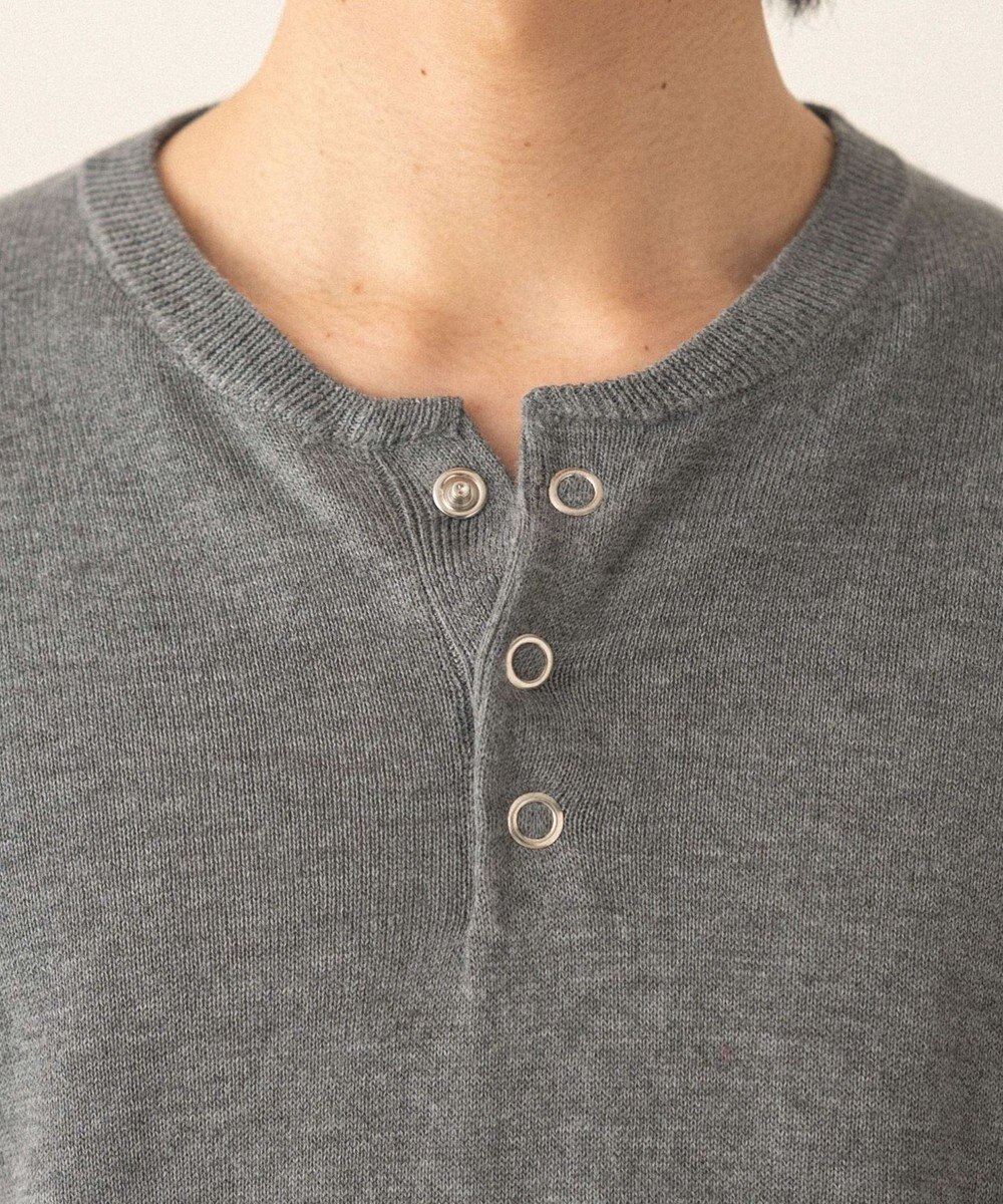 WEGO リングドットヘンリーネックプルオーバー 