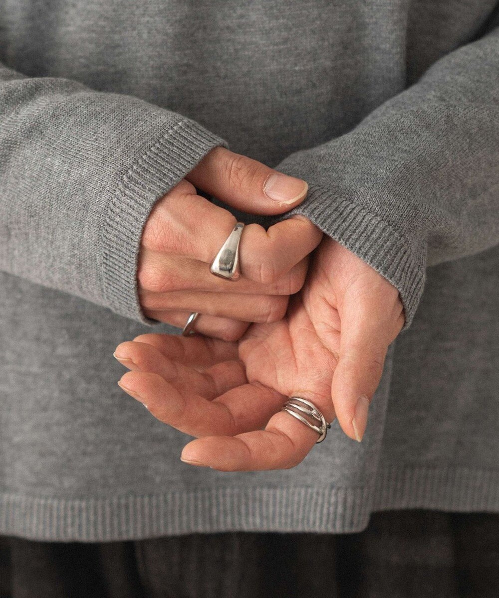 WEGO リングドットヘンリーネックプルオーバー 