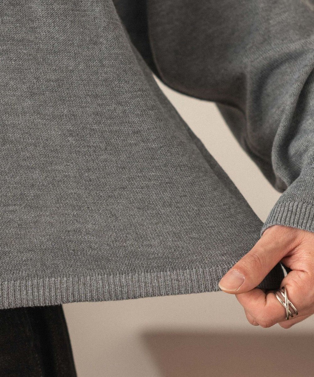 WEGO リングドットヘンリーネックプルオーバー 