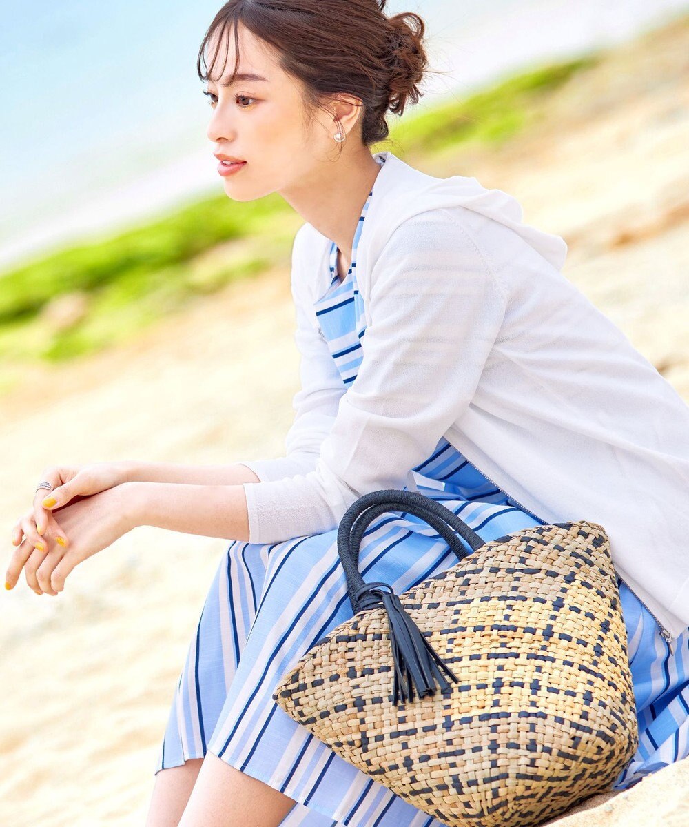 Tiaclasse シーグラスチェックバッグ 