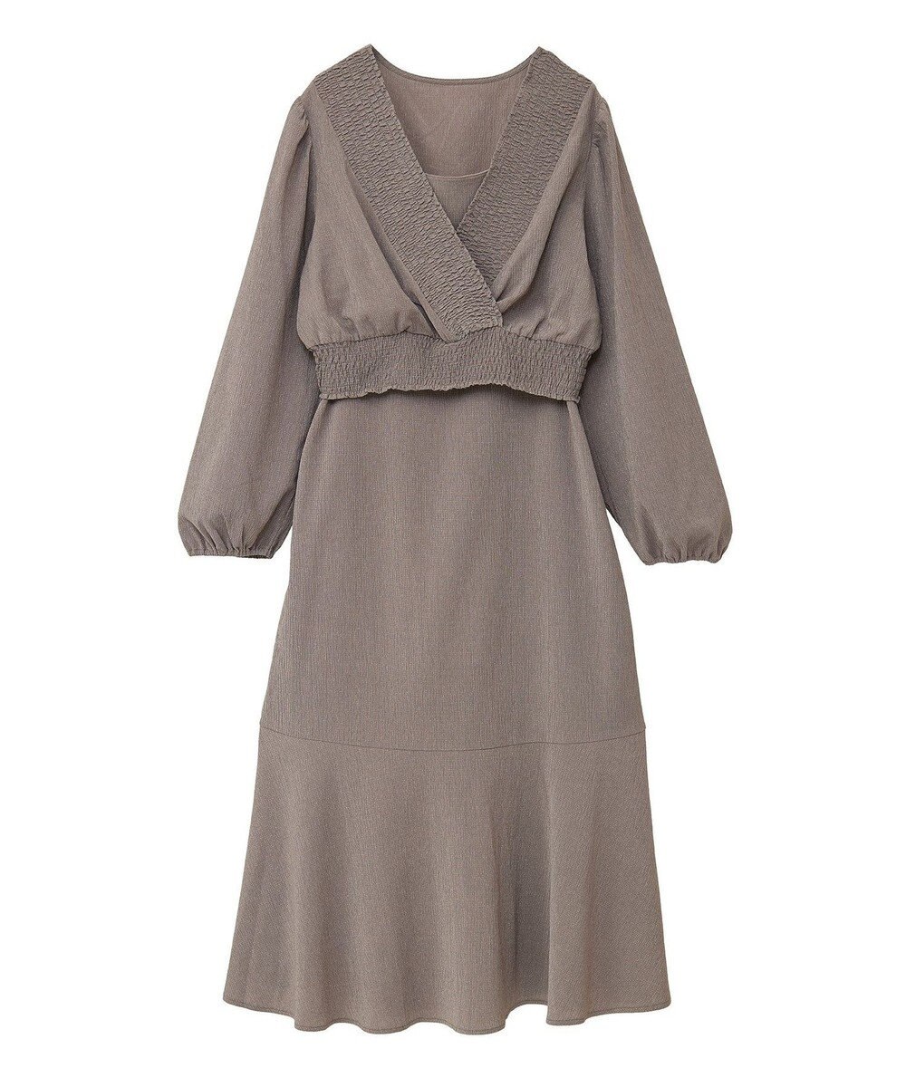 earth music&ecology ＳＥＴ２点カシュクールプルオーバー＋キャミワンピース 