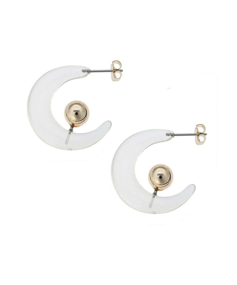 Green Parks ・ＨＡＬＦ　ＴＩＭＥ　クリアボールドＣカーブピアス 