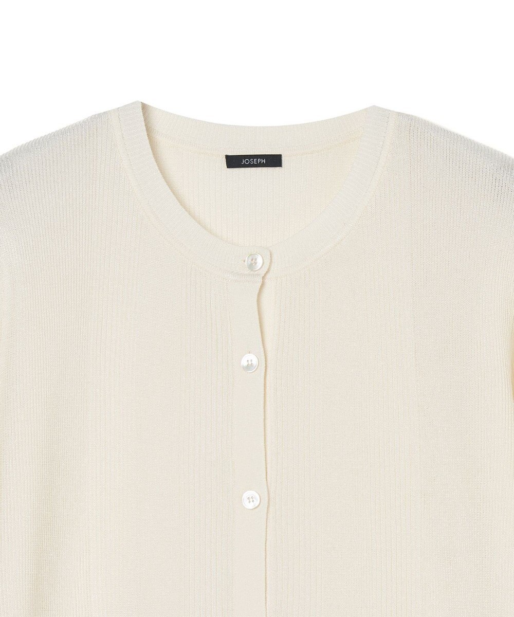 JOSEPH クリスピーレーヨン　ロングスリーブカーディガン 