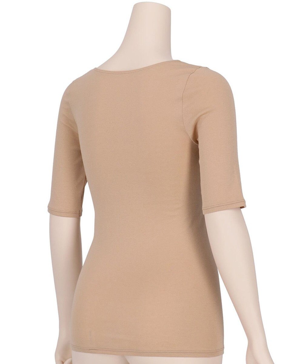 WACOAL あったかインナー 【ふんわりあったか】 5分袖 半袖 天綿オーガニックを使用 あたたかい ムレにくい しなやかでやわらかい レディース CLC510 /ワコール 