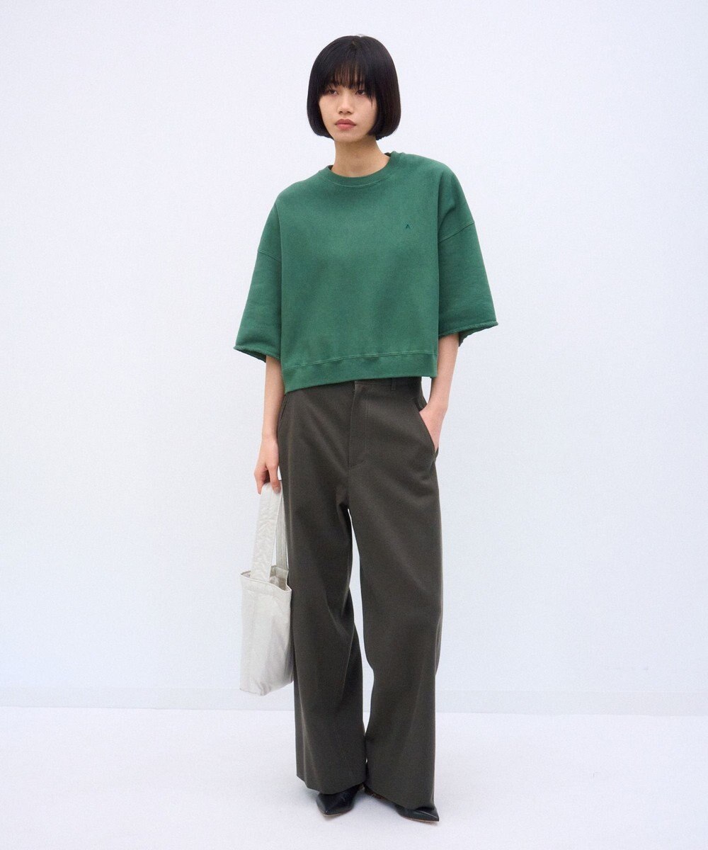 ATON NATURAL DYED URAKE | オーバーサイズハーフスリーブスウェット 
