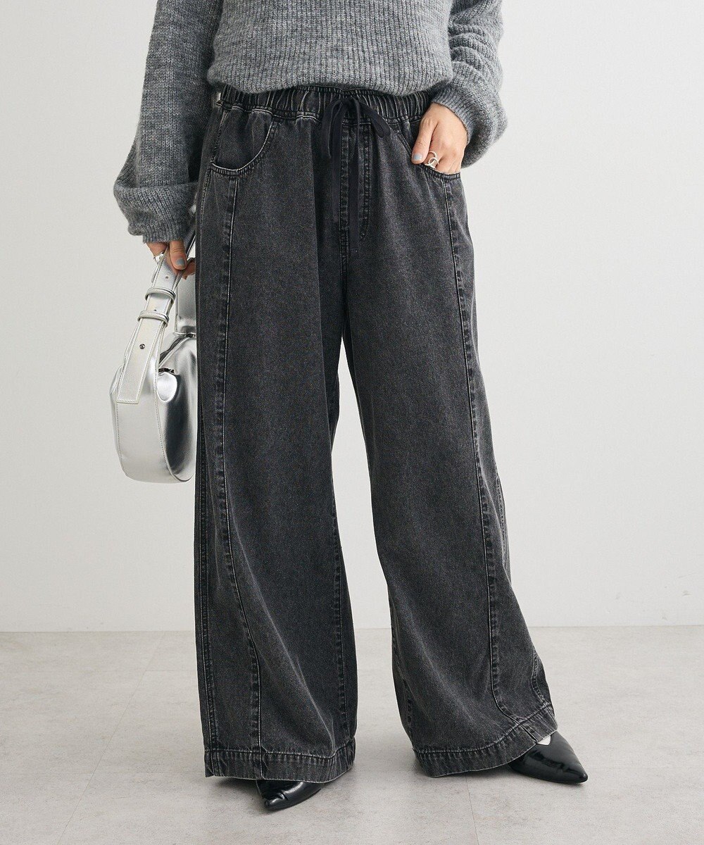 Green Parks ライトデニムイージーバギーパンツ 