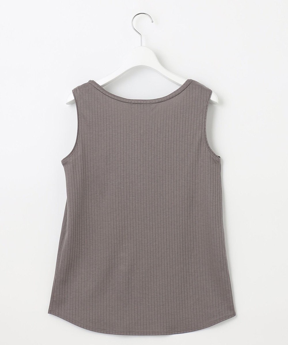 J.PRESS LADIES コットンリブ ノースリーブ カットソー 